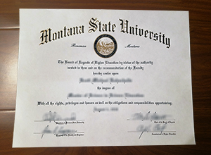 Montana State University diploma