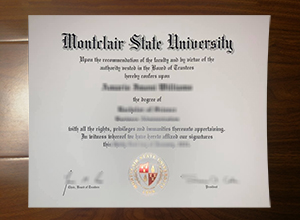 Montclair State University diploma