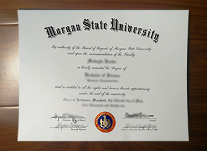 Morgan State University diploma