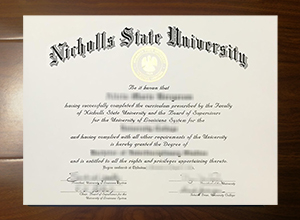 Nicholls State University diploma