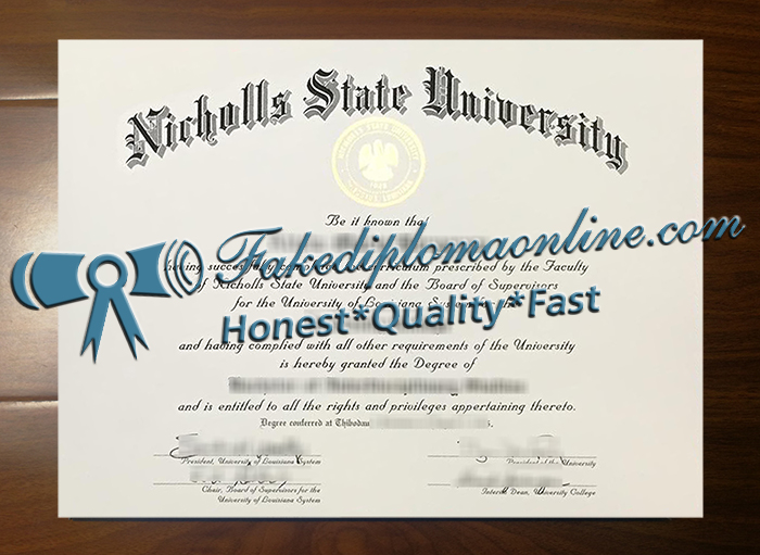 Nicholls State University degree