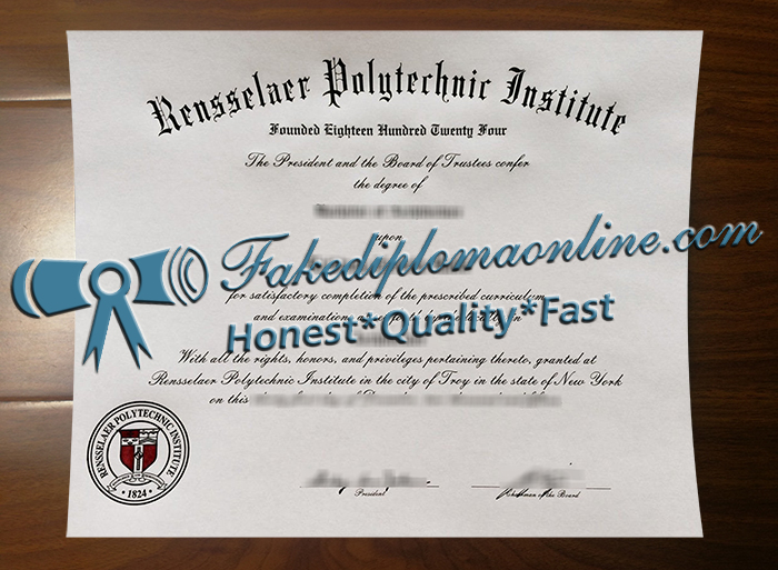 Rensselaer Polytechnic Institute diploma