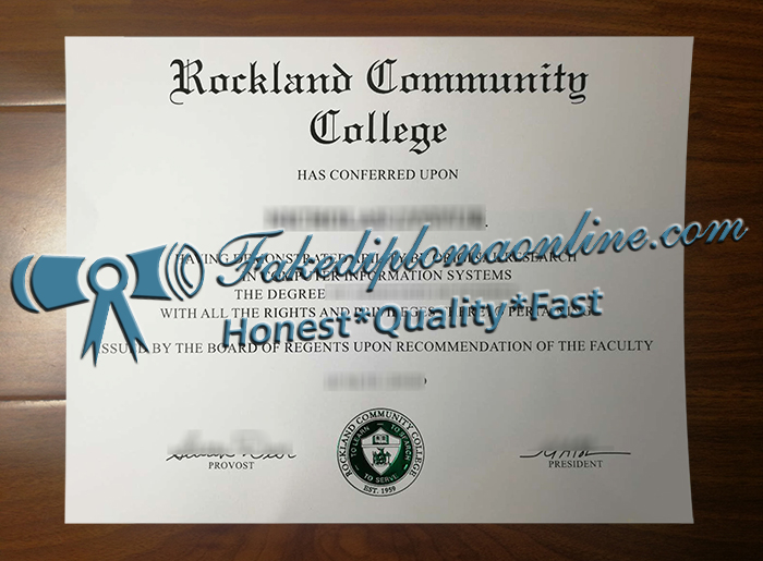 Rockland Community College diploma