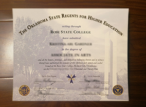 Rose State College diploma