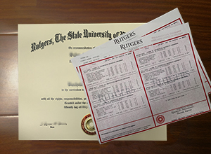 Rutgers University diploma and transcript