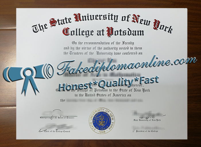 SUNY Potsdam diploma