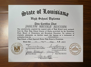 State of Louisiana High School diploma