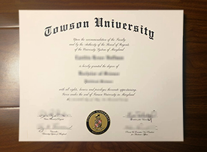 Towson University diploma