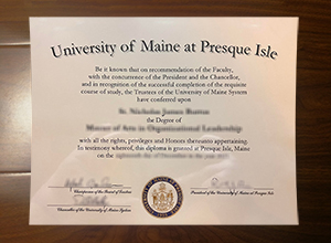 UMaine Presque Isle diploma