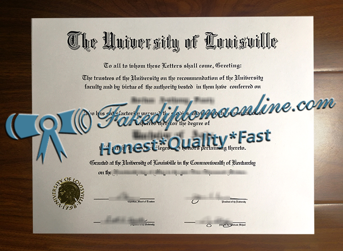 University of Louisville diploma