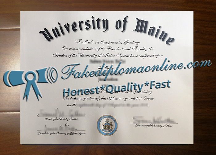 University of Maine diploma