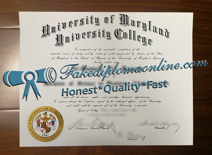 University of Maryland University College diploma