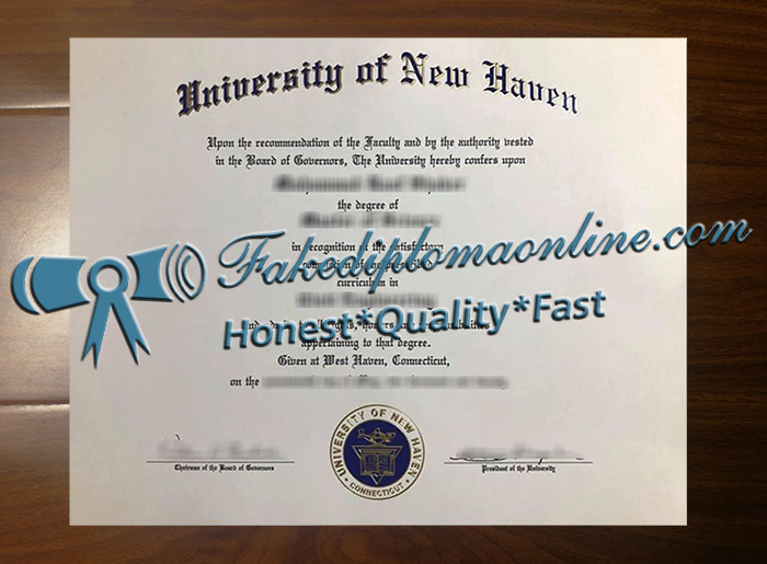 University of New Haven diploma