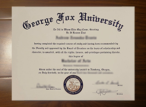 George Fox University diploma