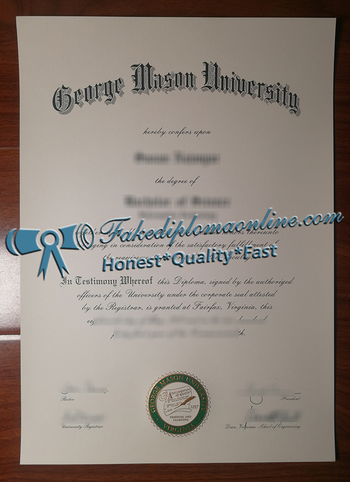 George Mason University diploma 