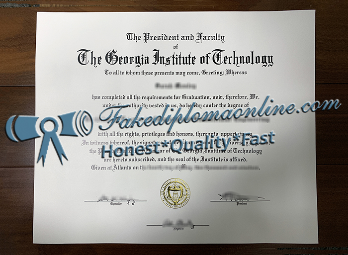 Georgia Institute of Technology diploma