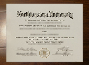 Northwestern University diploma