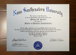 Nova Southeastern University diploma