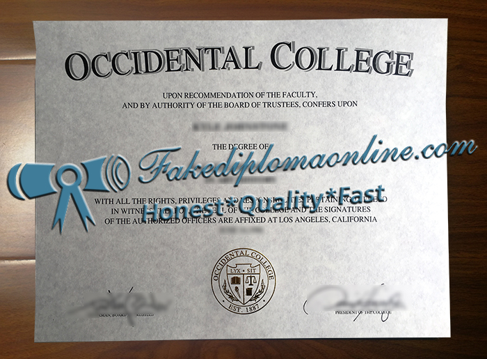 Occidental College degree