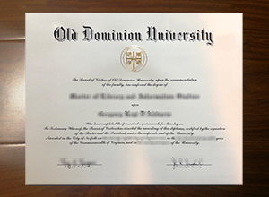 Old Dominion University diploma