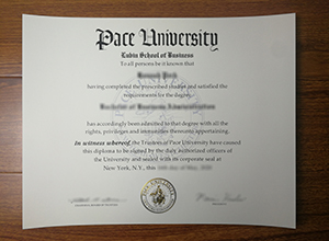 Pace University diploma