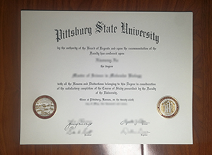 Pittsburg State University diploma