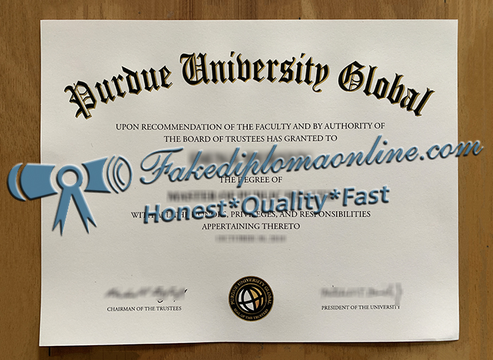 Purdue University Global diploma