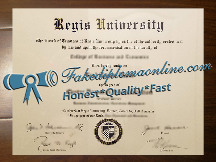 Regis University diploma