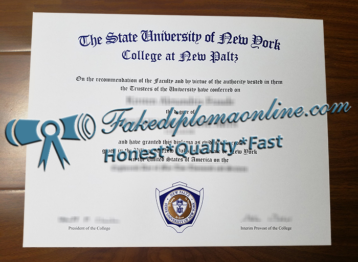 SUNY New Paltz diploma