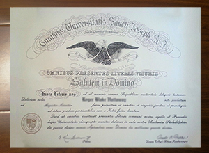 Saint Joseph's University diploma