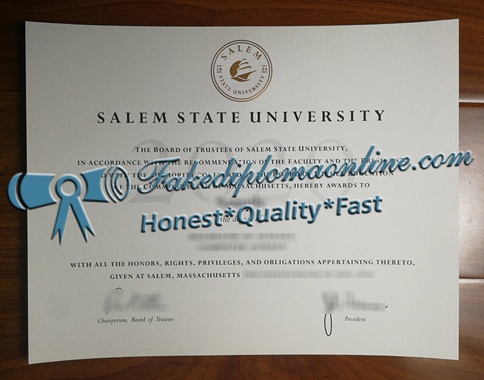 Salem State University diploma