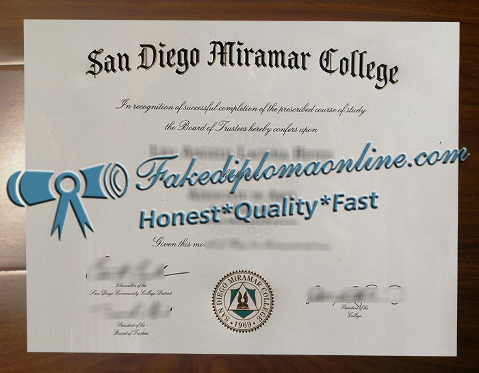 San Diego Miramar College degree