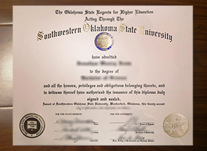 Southwestern Oklahoma State University diploma