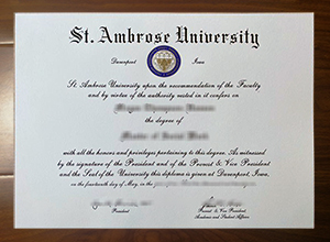 St.Ambrose University degree