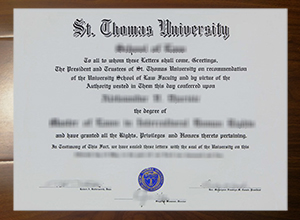 St. Thomas University degree