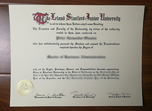 Stanford University diploma