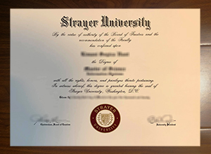 Strayer University diploma