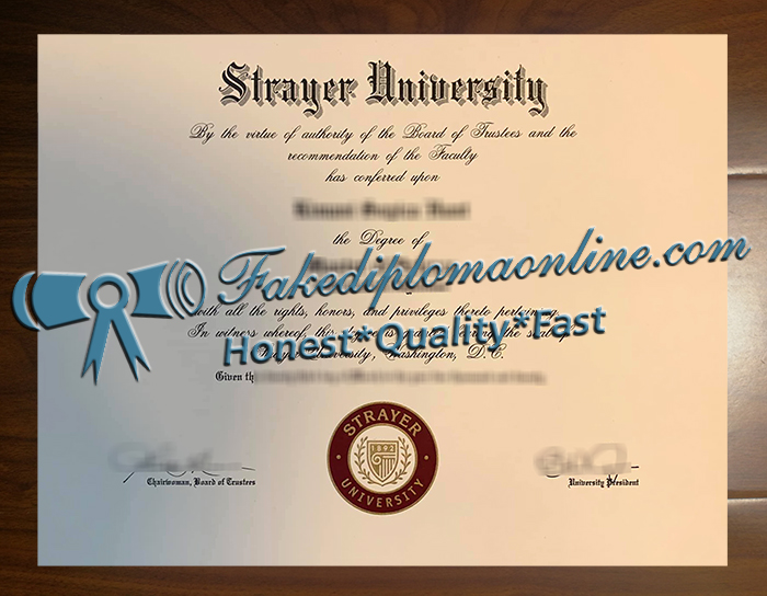 Strayer University degree