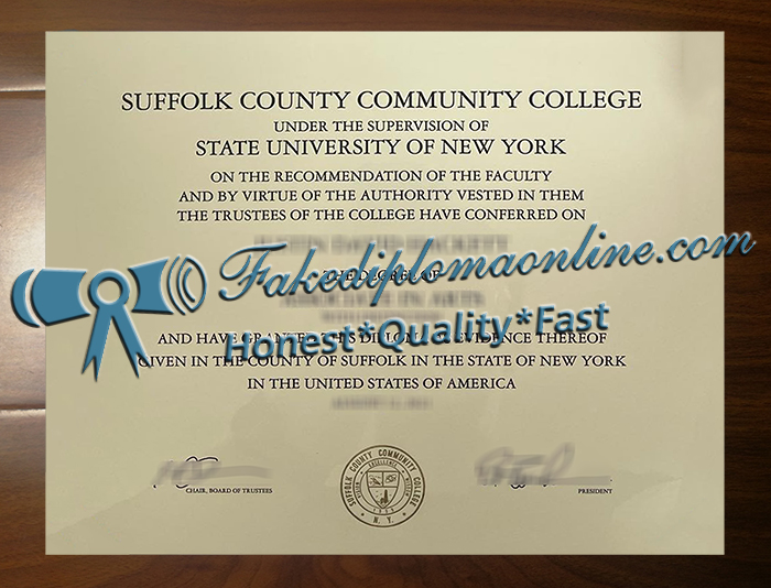 Suffolk County Community College degree