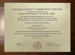 Suffolk County Community College diploma