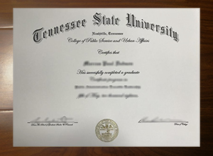 Tennessee State University diploma