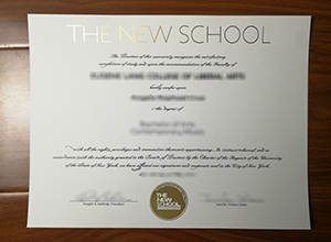 The New School diploma