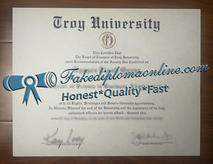 Troy University diploma