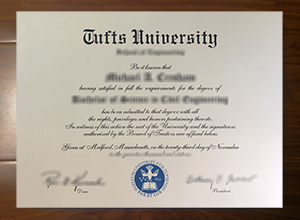 Tufts University diploma