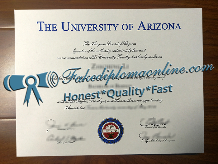 University of Arizona degree