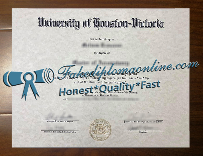 University of Houston-Victoria diploma