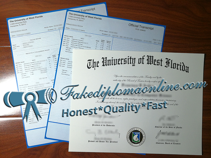 UWF diploma and transcript