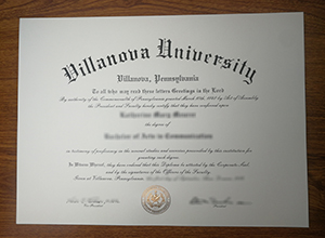 Villanova University diploma