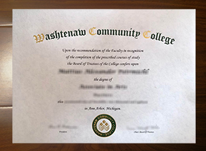 Washtenaw Community College diploma