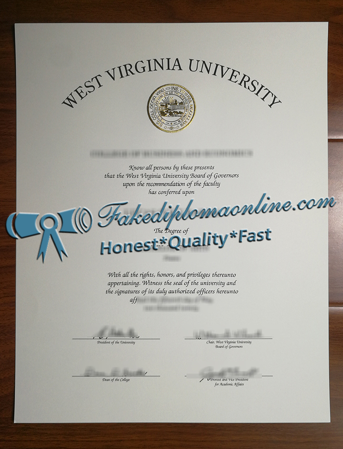 West Virginia University degree